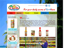 Tablet Screenshot of caribproduct.com